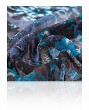 Палантин Женский ZW-DENSE.FLORAL/BLACK